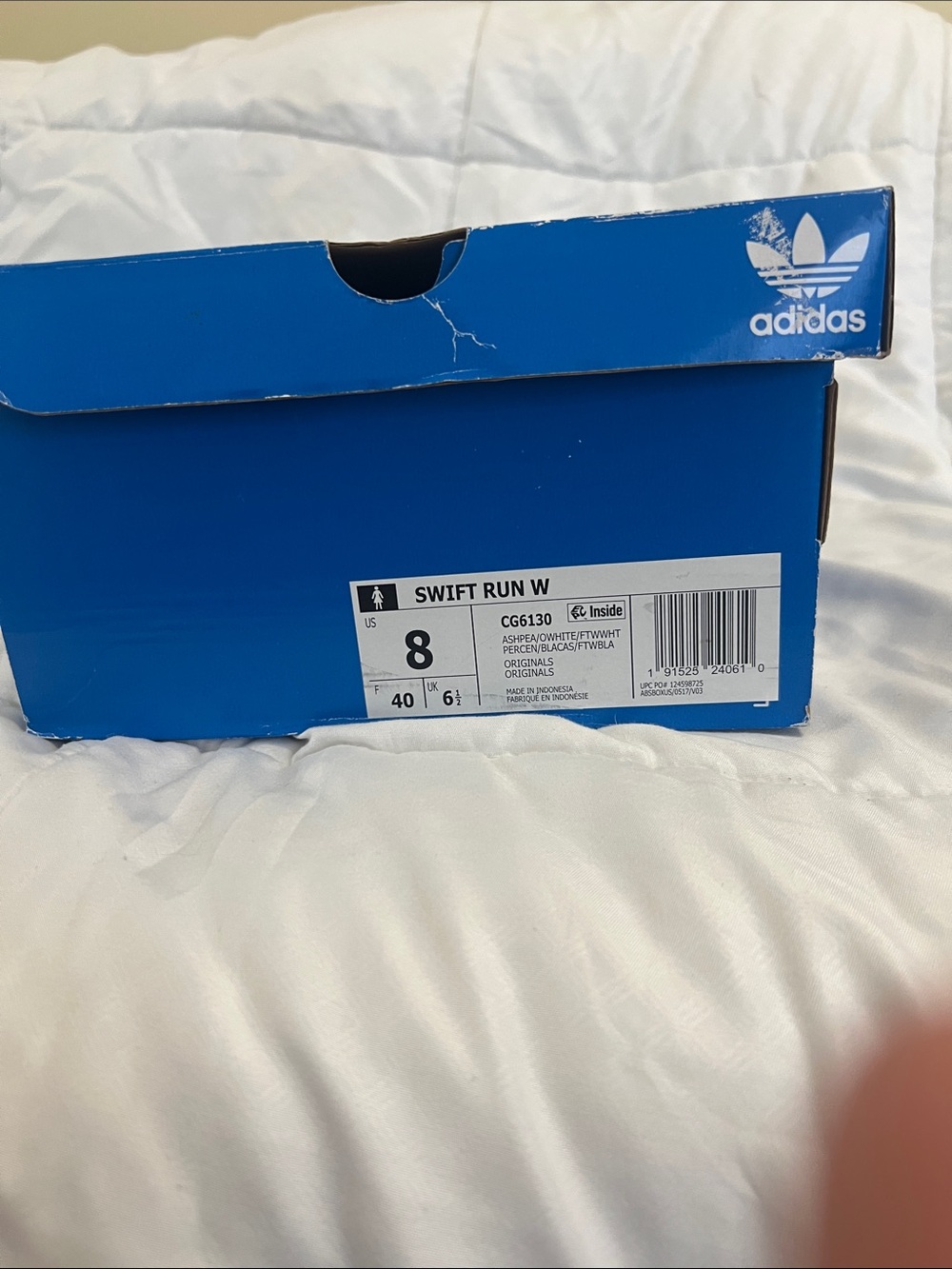 adidas Swift Run Sneakers - White & corral